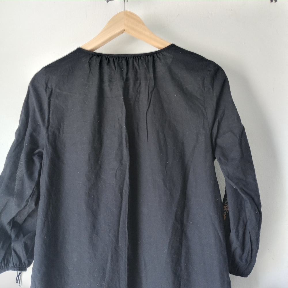 Madewell S Embroidered Slit Sleeve Dress As Is - Picture 10 of 14